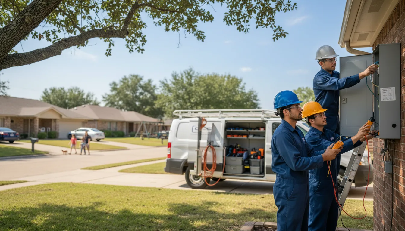 Certified electrician providing emergency electrical services in Charter Oak, IA